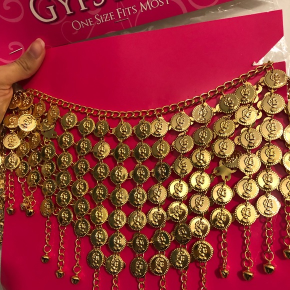 GOLD GYPSY ADJUSTABLE BELT - Picture 2 of 2